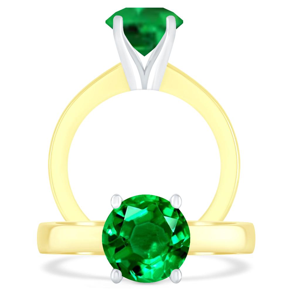 Yellow Gold - Emerald