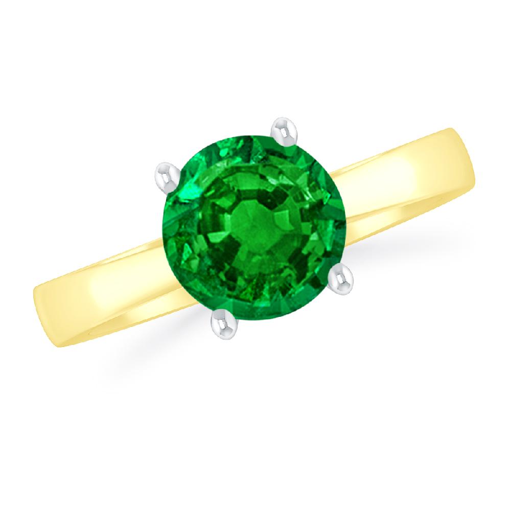 Yellow Gold - Emerald