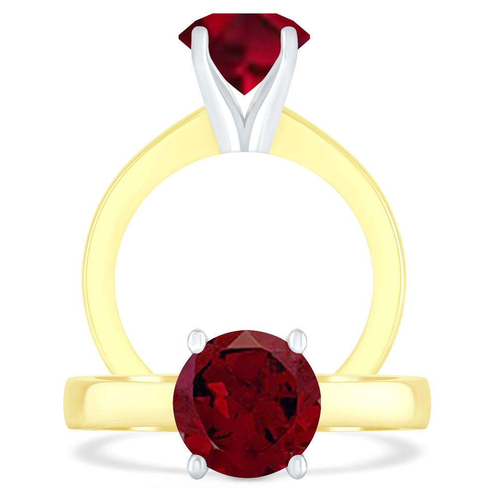 Yellow Gold - Garnet