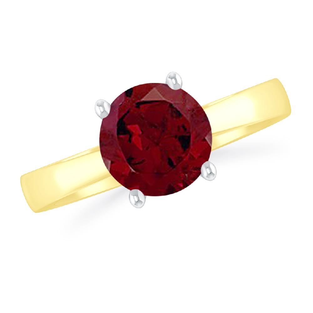 Yellow Gold - Garnet