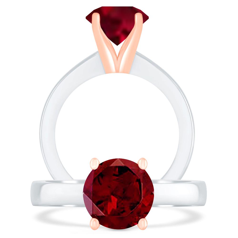 White Gold - Garnet