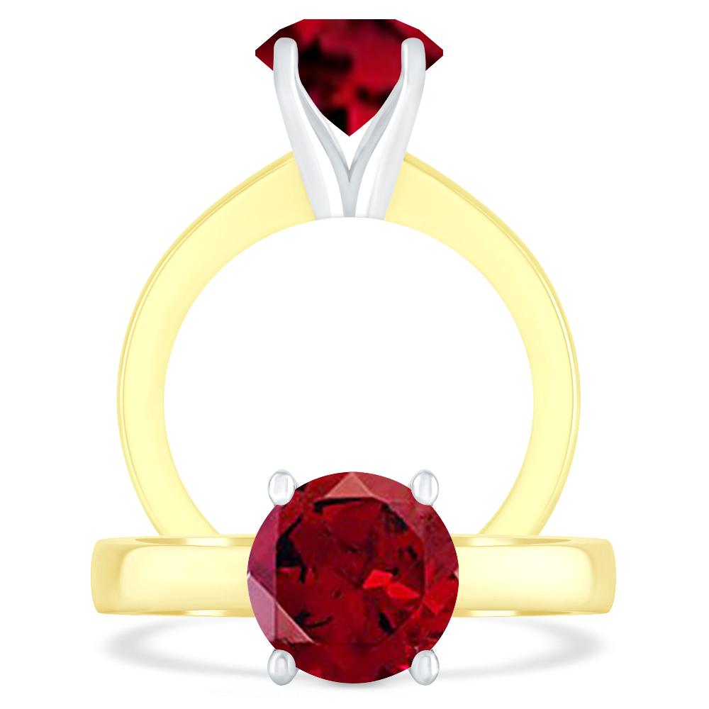 Yellow Gold - Garnet