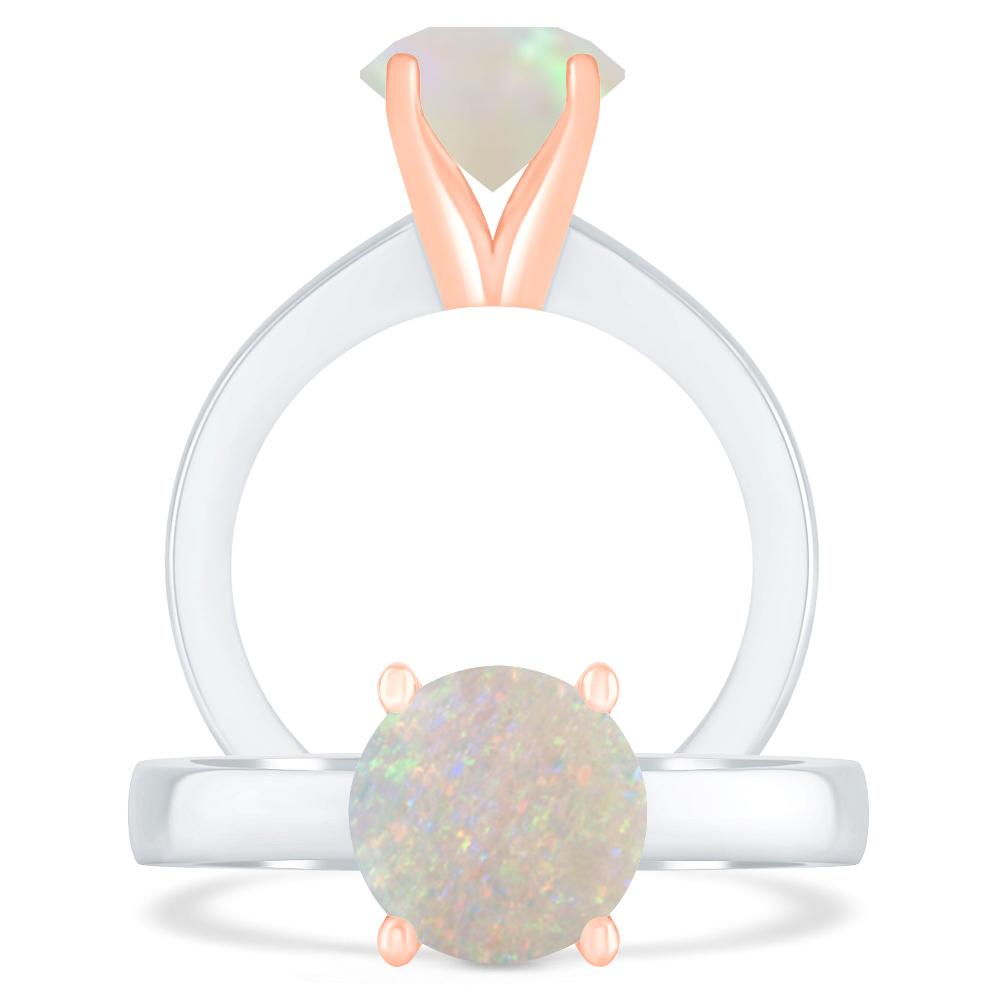 White Gold - Opal