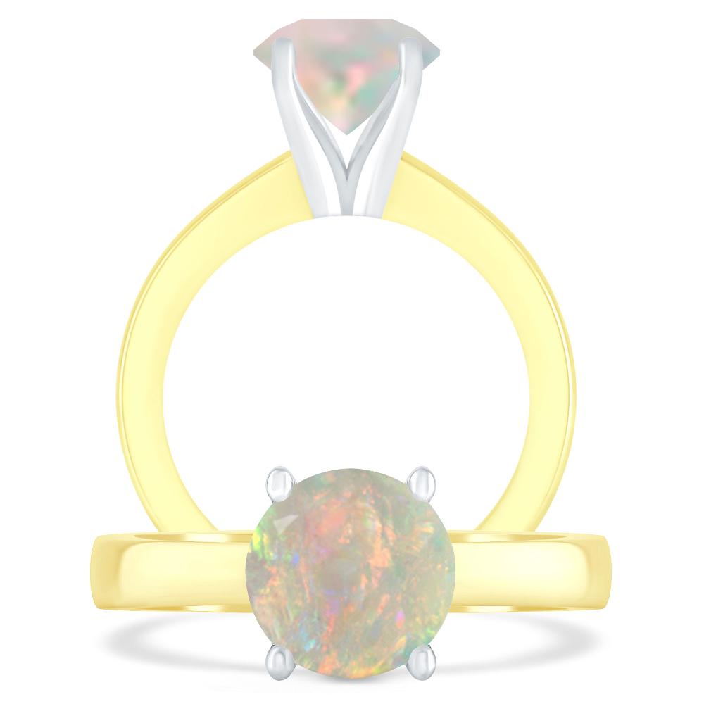 Yellow Gold - Opal