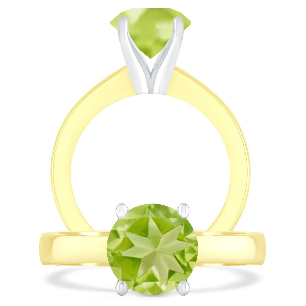 Yellow Gold - Peridot