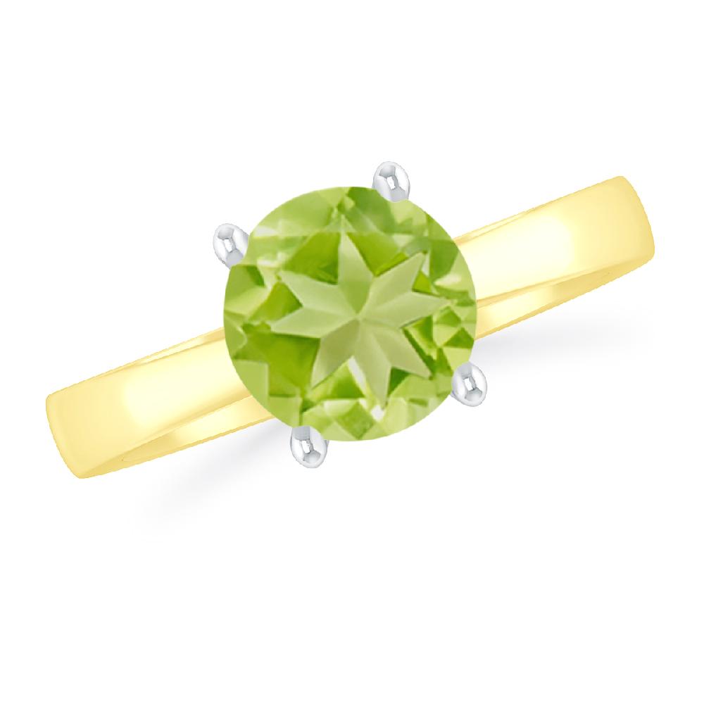 Yellow Gold - Peridot