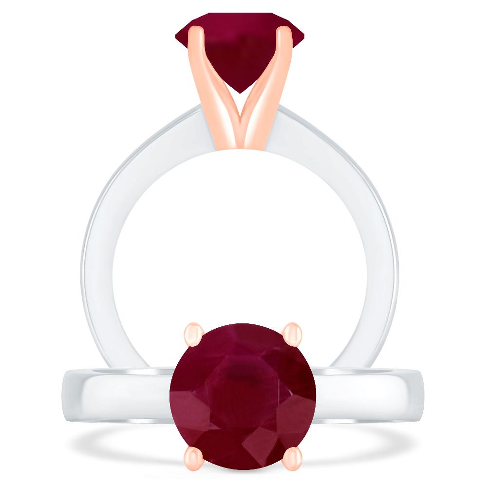 White Gold - Ruby