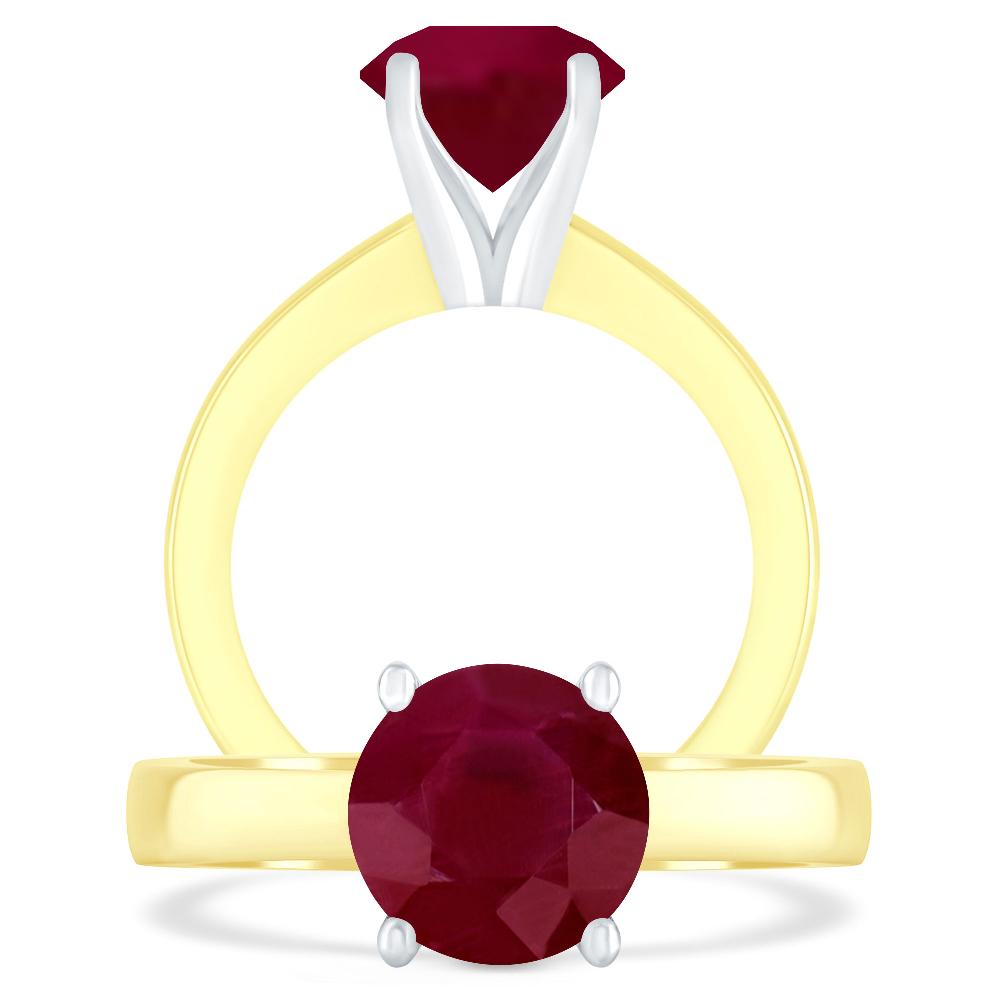 Yellow Gold - Ruby