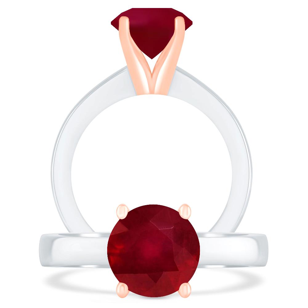 White Gold - Ruby