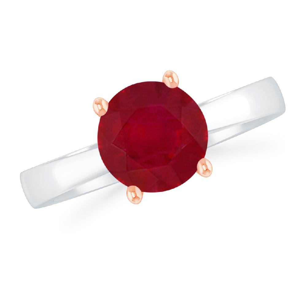 White Gold - Ruby