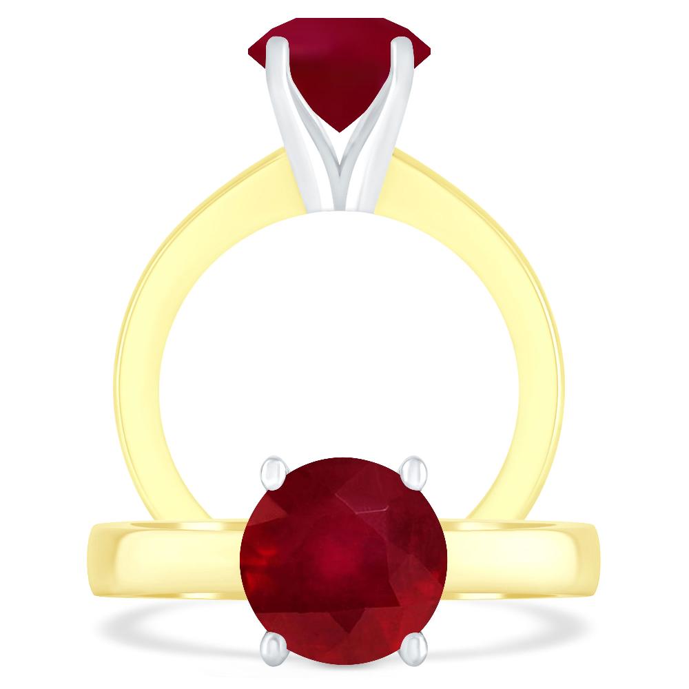 Yellow Gold - Ruby