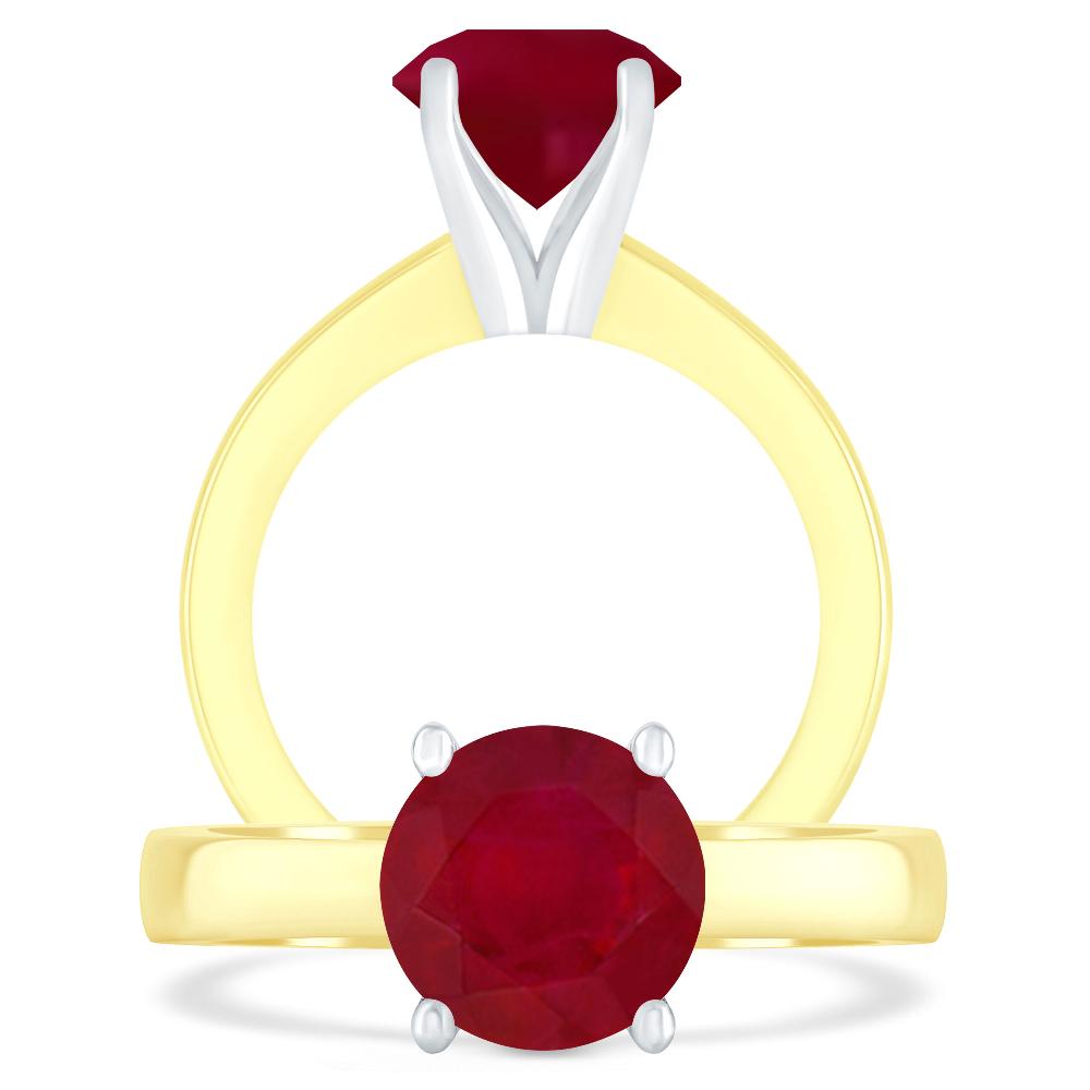 Yellow Gold - Ruby