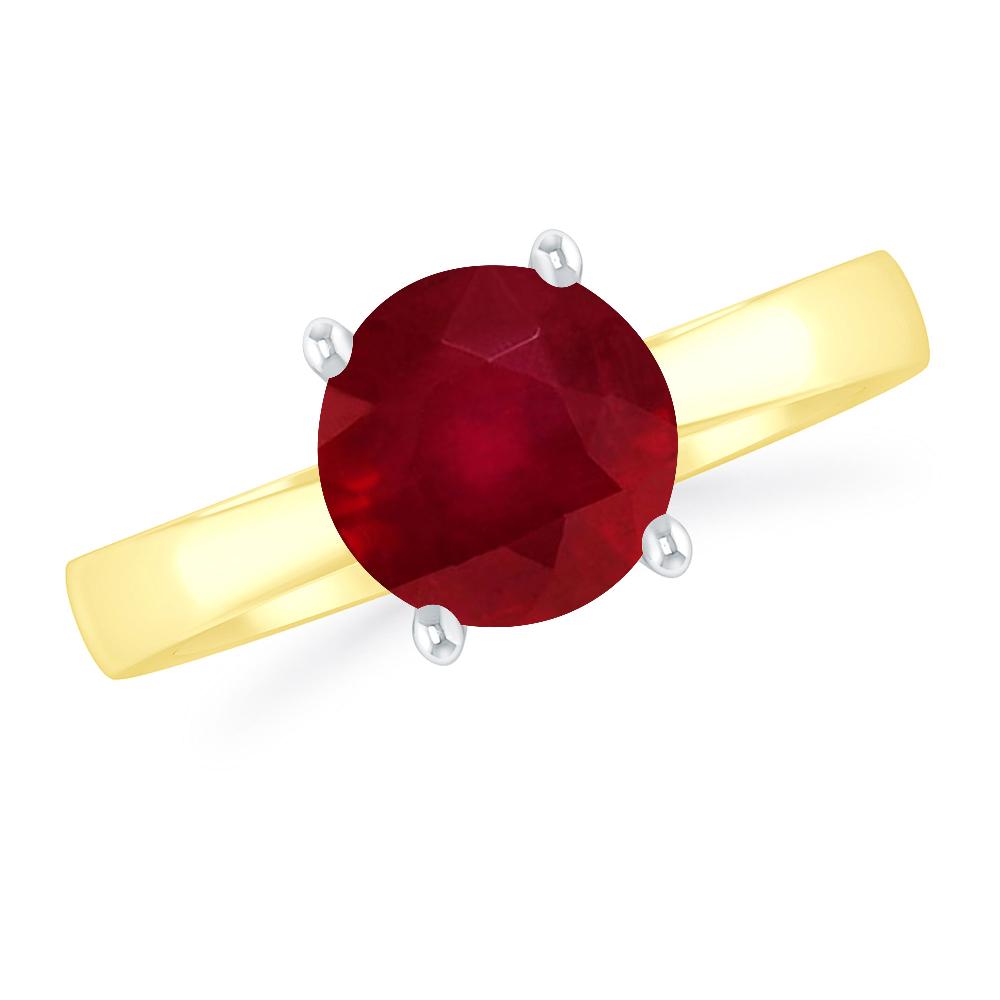 Yellow Gold - Ruby