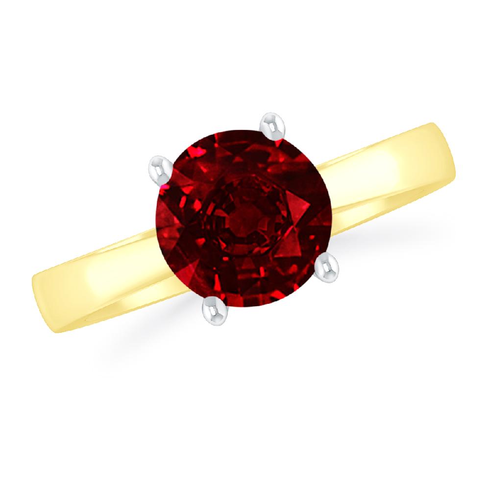 Yellow Gold - Ruby