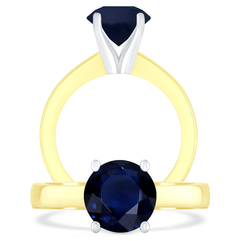 Yellow Gold - Sapphire