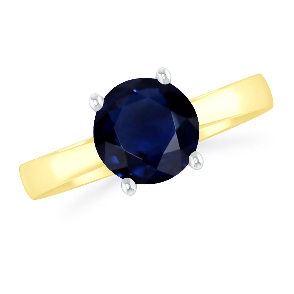 Yellow Gold - Sapphire