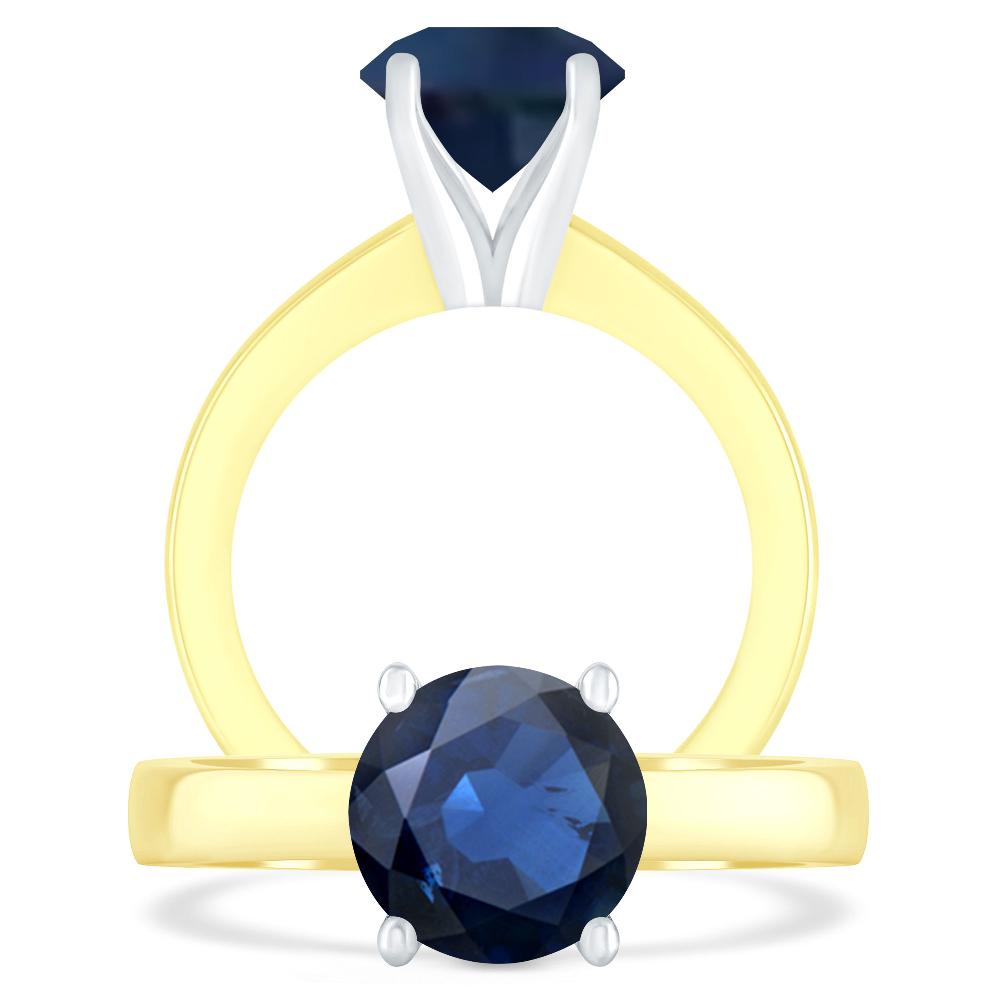 Yellow Gold - Sapphire
