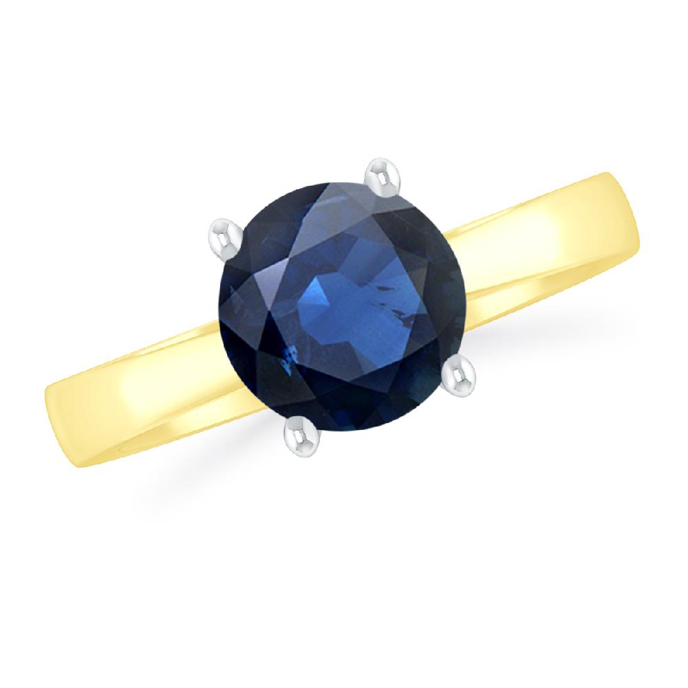Yellow Gold - Sapphire
