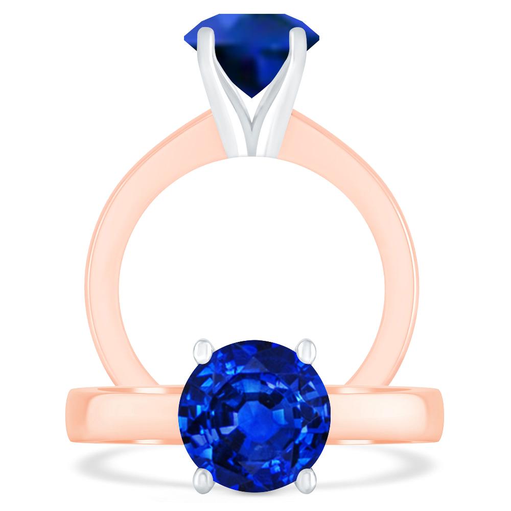 Rose Gold - Sapphire