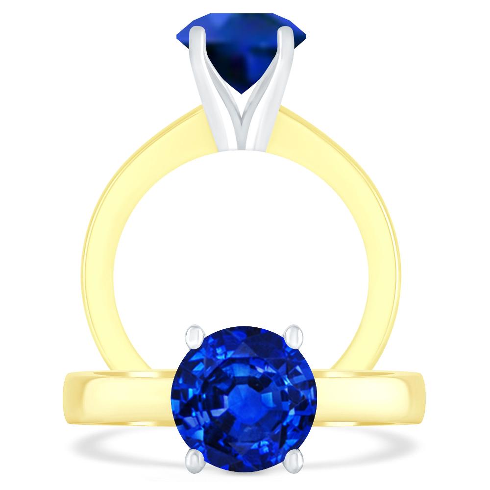 Yellow Gold - Sapphire