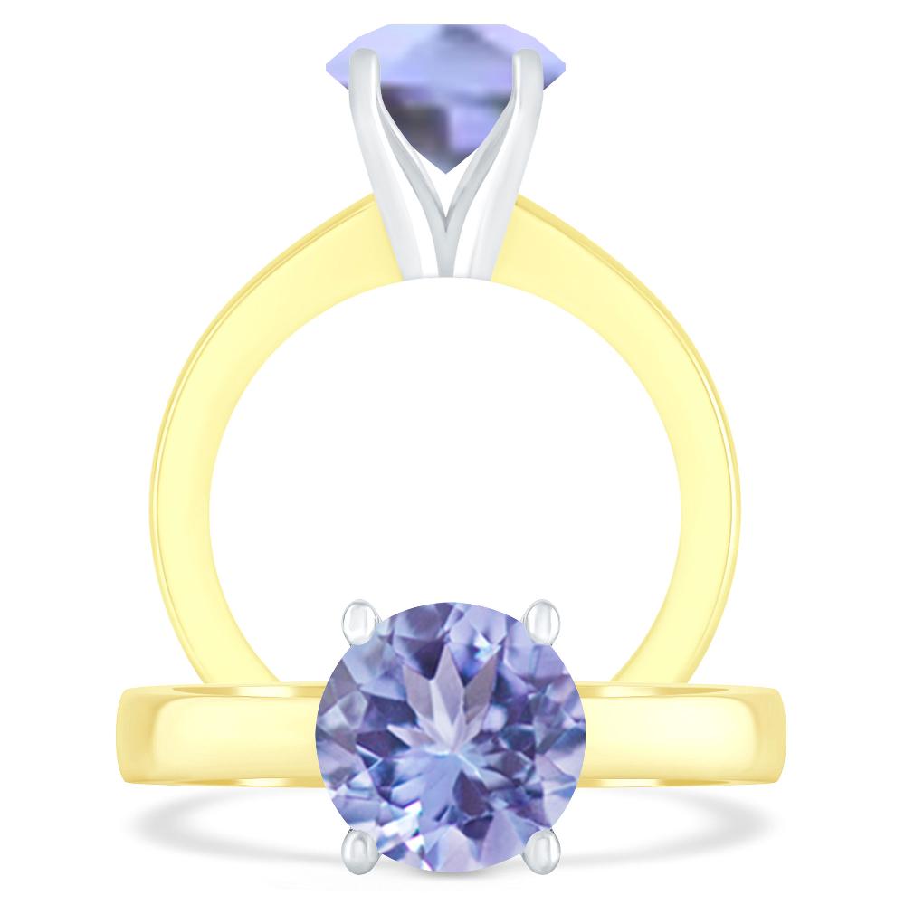 Yellow Gold - Tanzanite