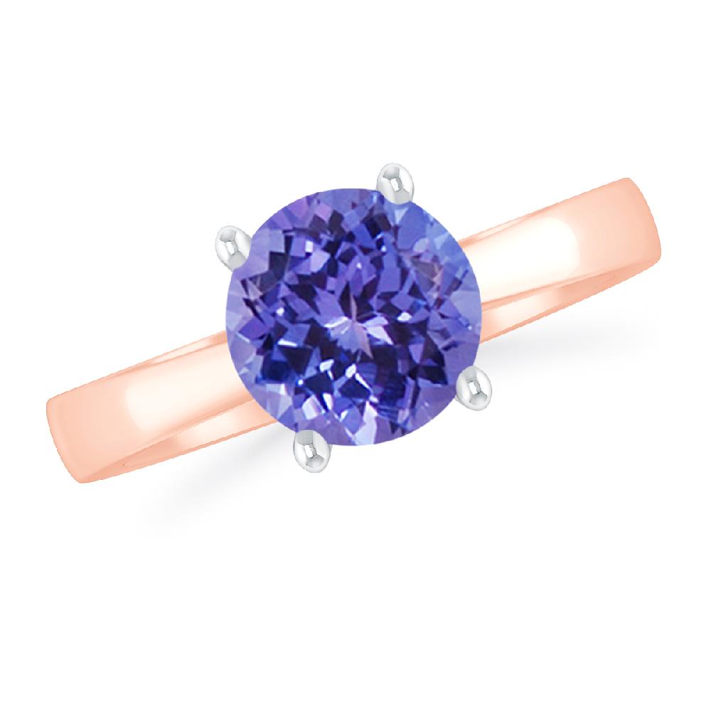 Rose Gold - Tanzanite