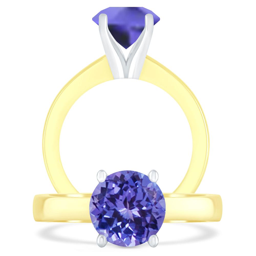 Yellow Gold - Tanzanite