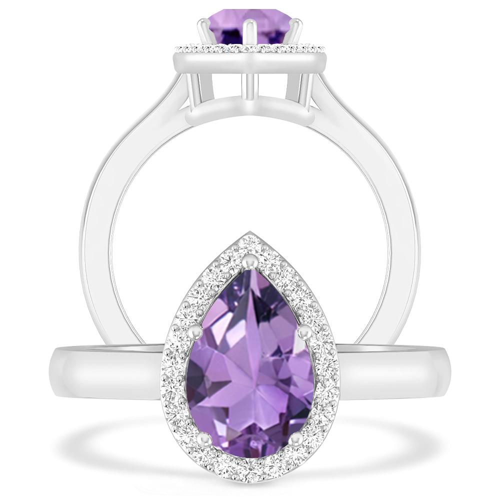 White Gold - Amethyst