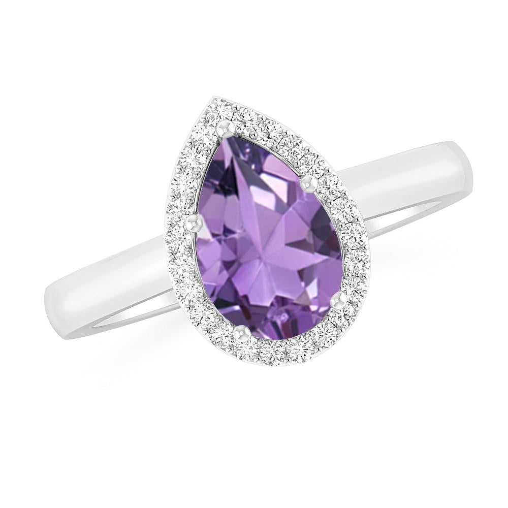 White Gold - Amethyst