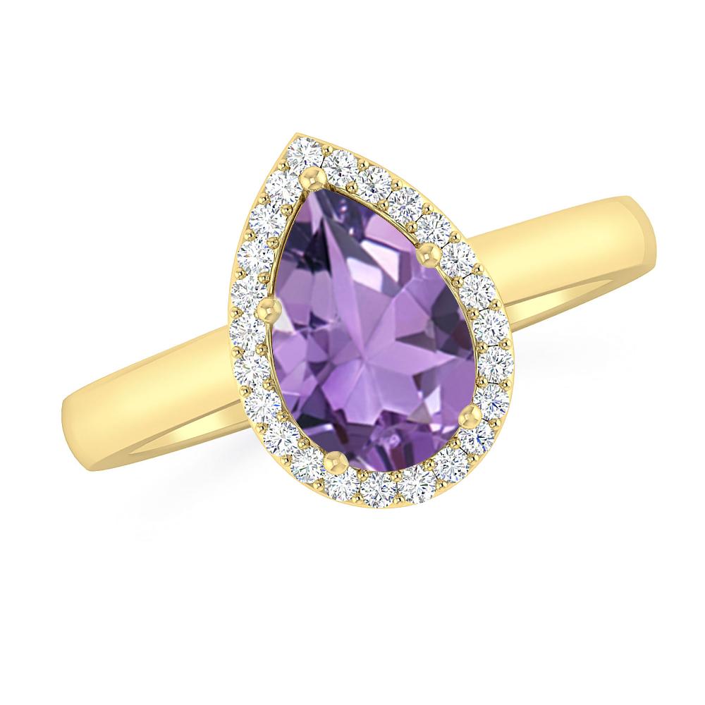 Yellow Gold - Amethyst