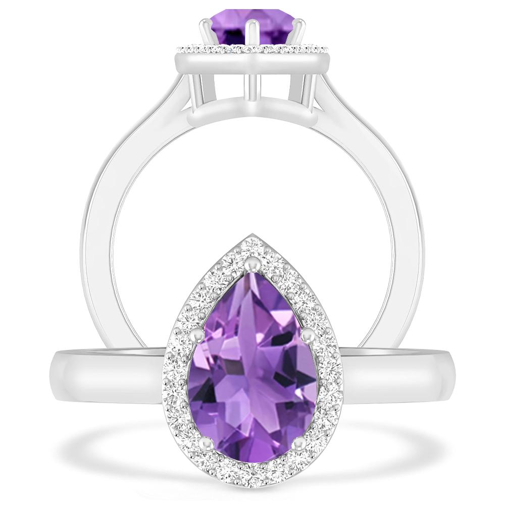 White Gold - Amethyst