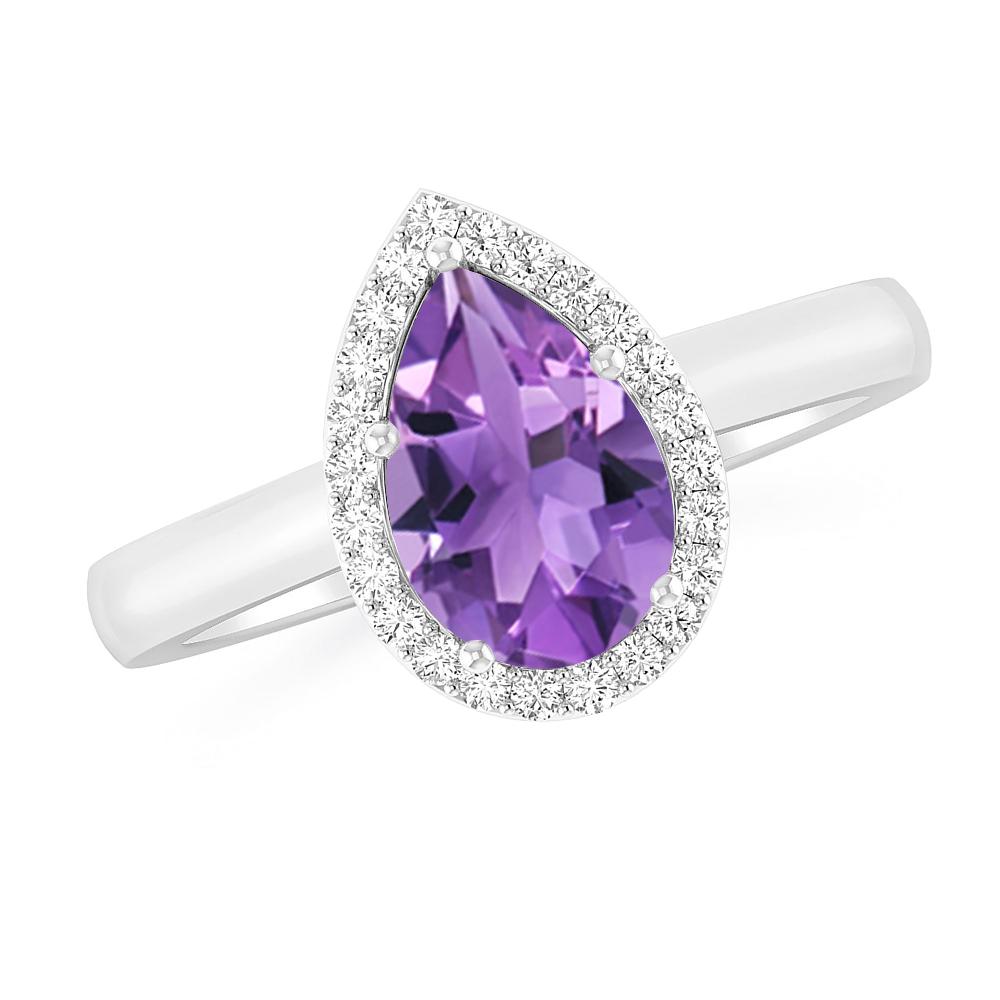 White Gold - Amethyst