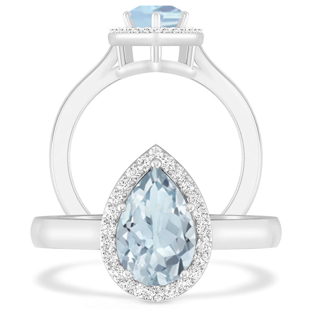 White Gold - Aquamarine
