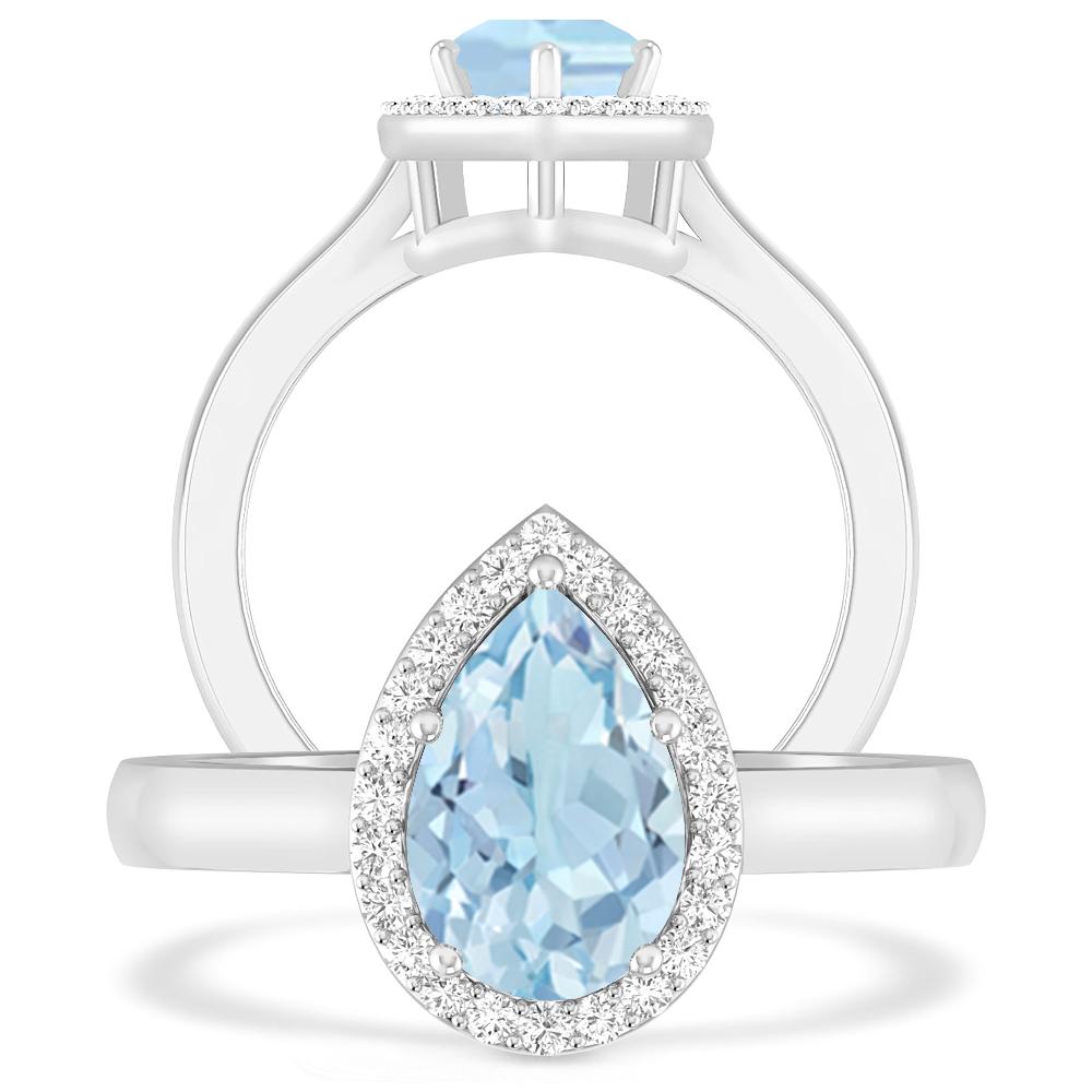 White Gold - Aquamarine