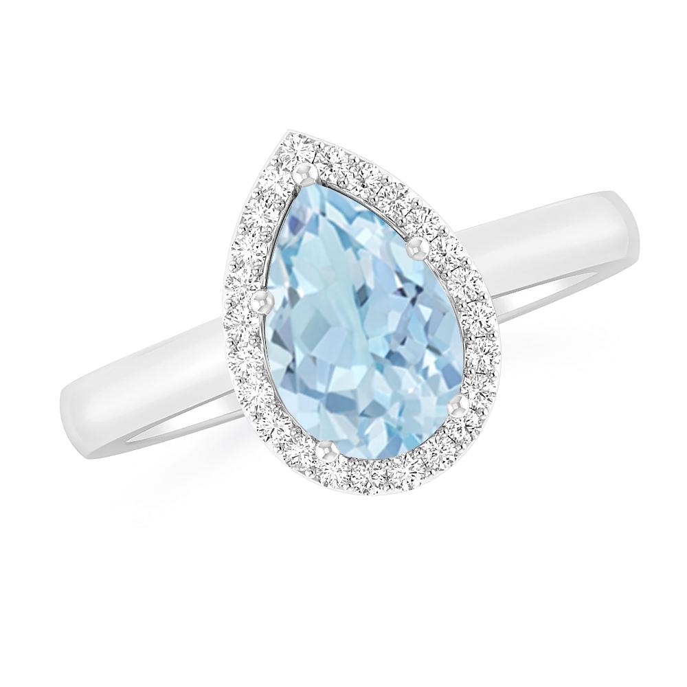 White Gold - Aquamarine