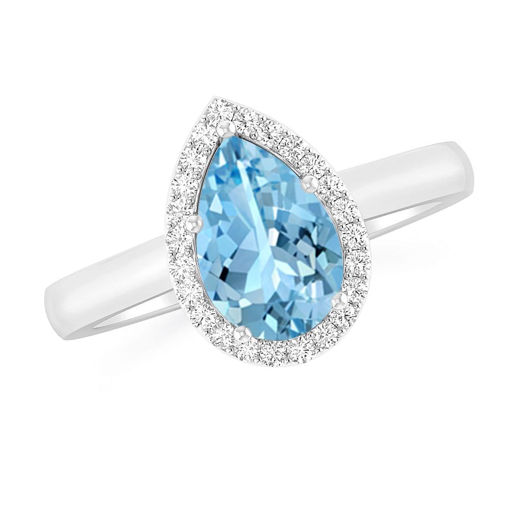 White Gold - Aquamarine