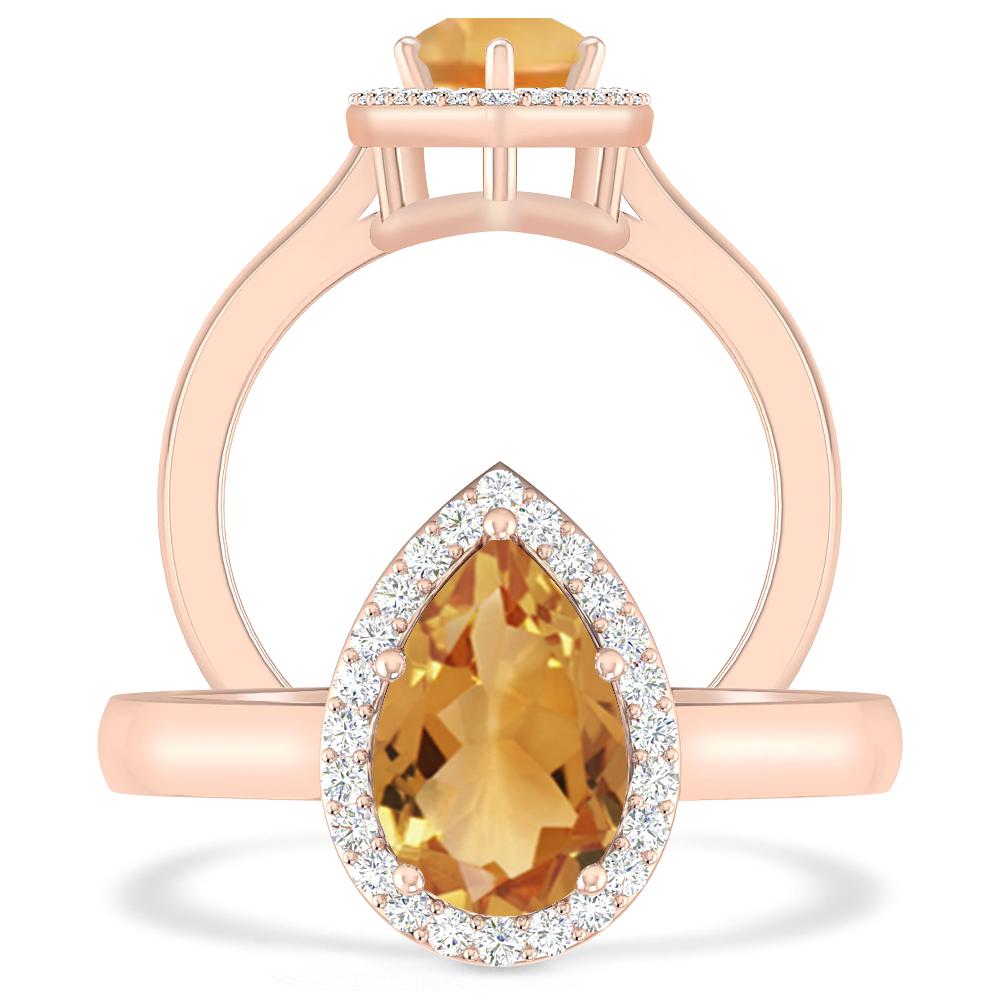 Rose Gold - Citrine