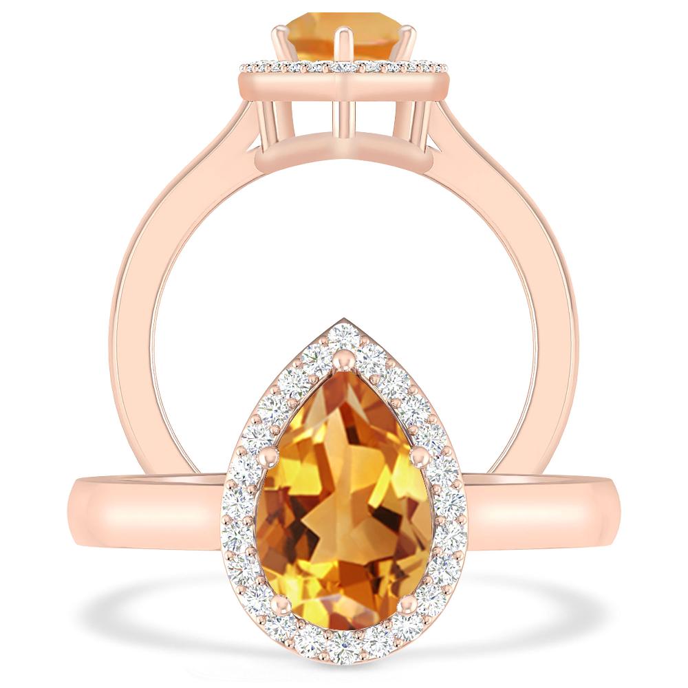 Rose Gold - Citrine