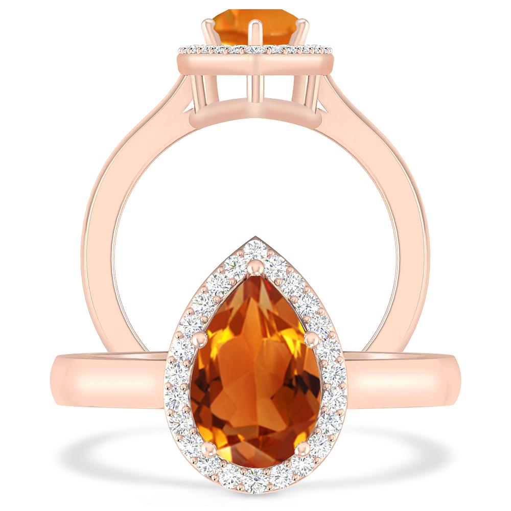 Rose Gold - Citrine