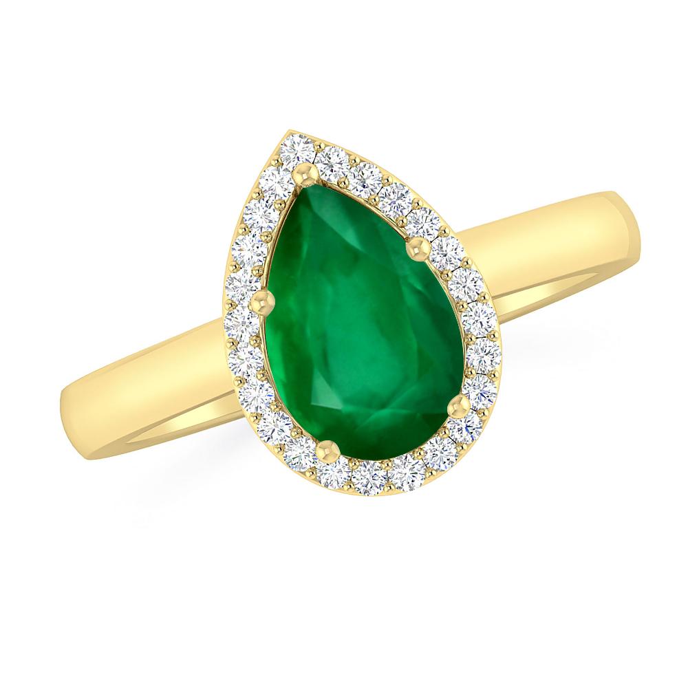 Yellow Gold - Emerald