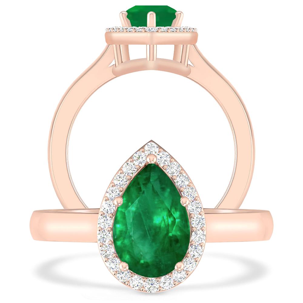 Rose Gold - Emerald