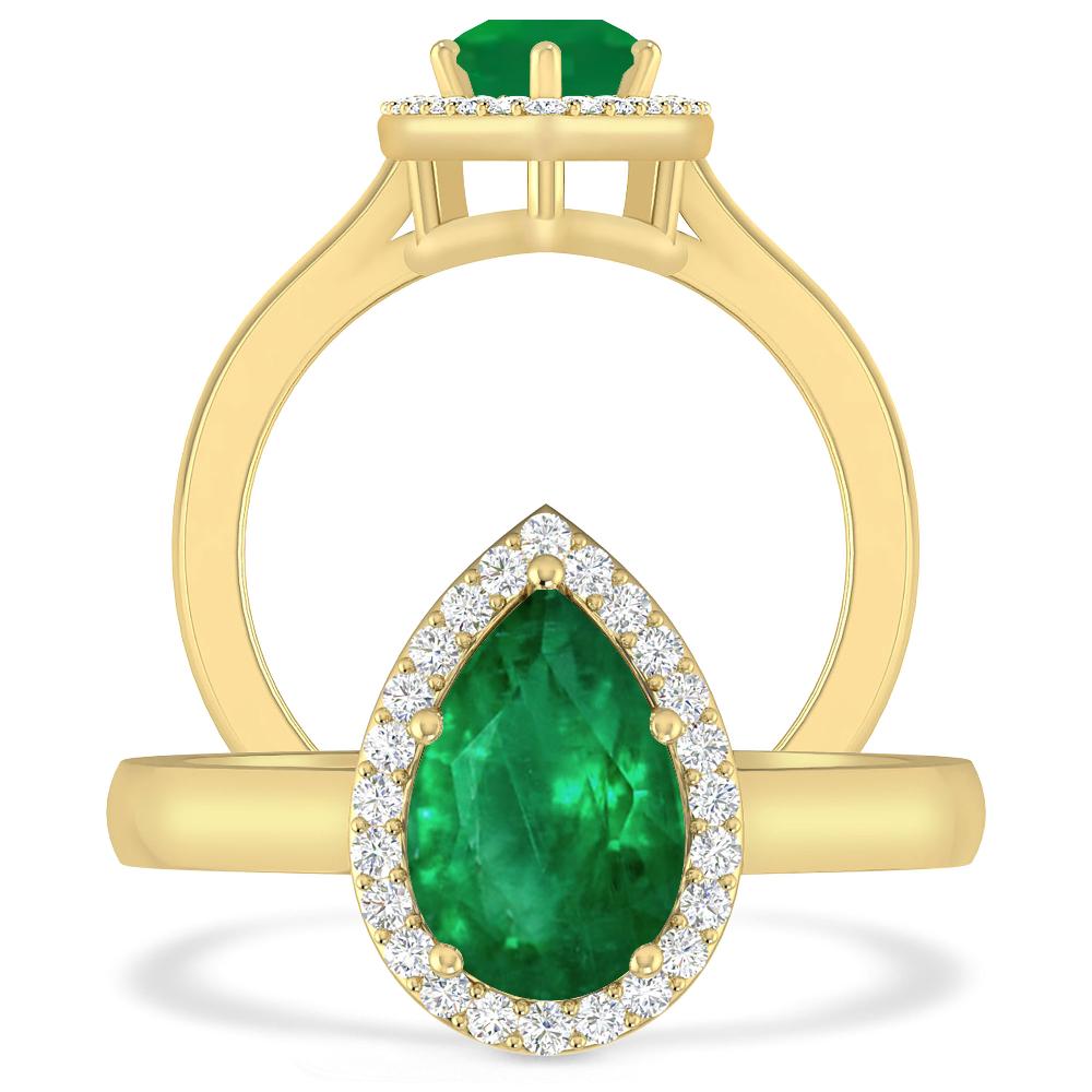 Yellow Gold - Emerald