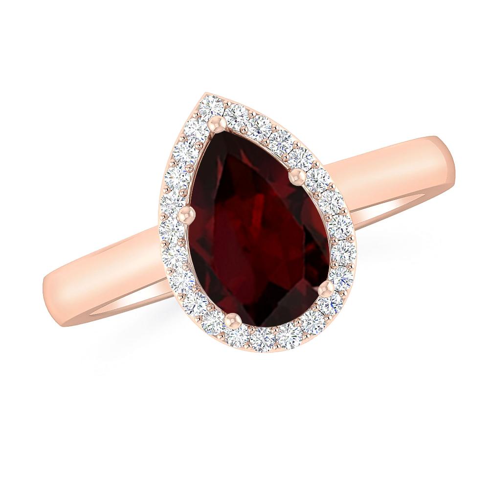 Rose Gold - Garnet