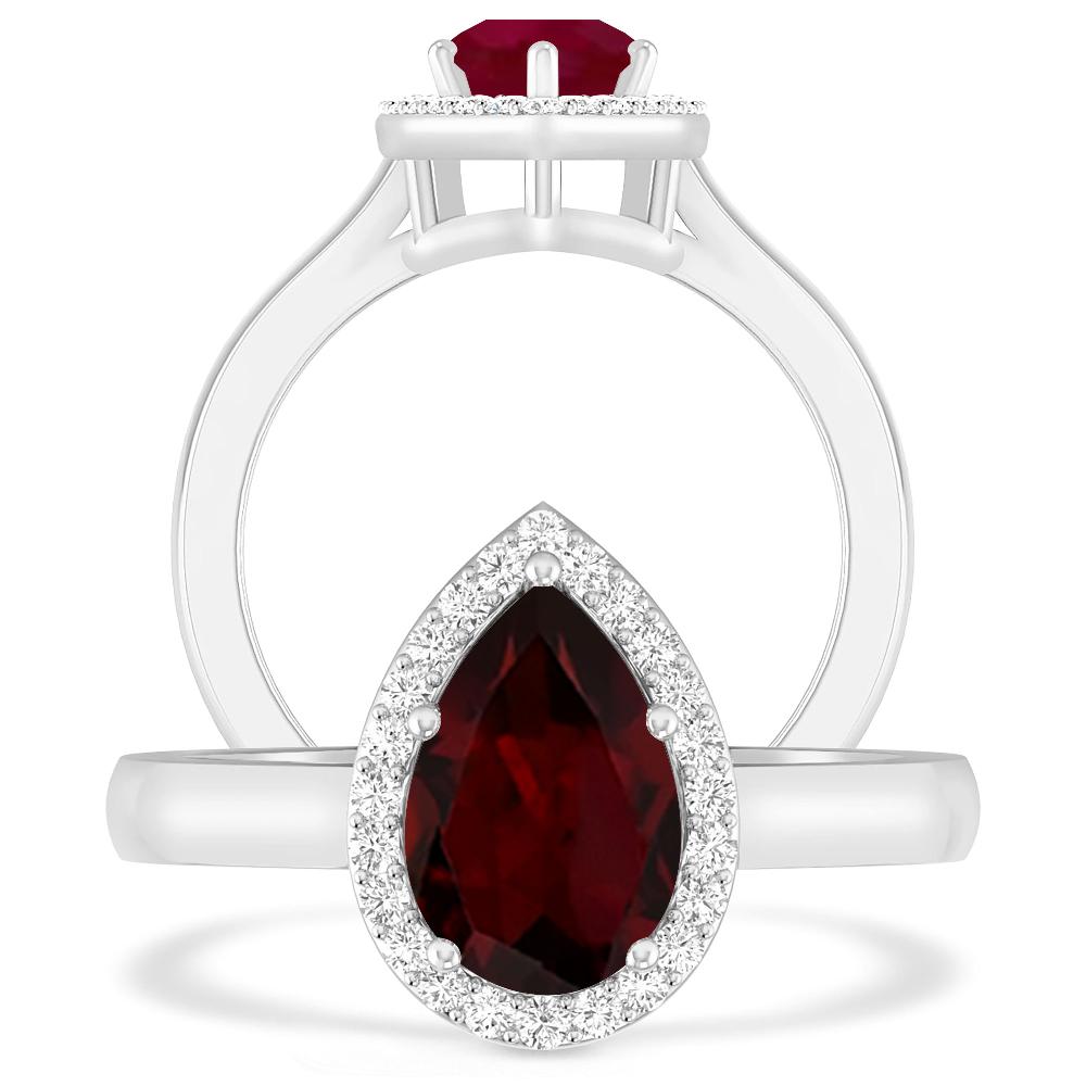 White Gold - Garnet