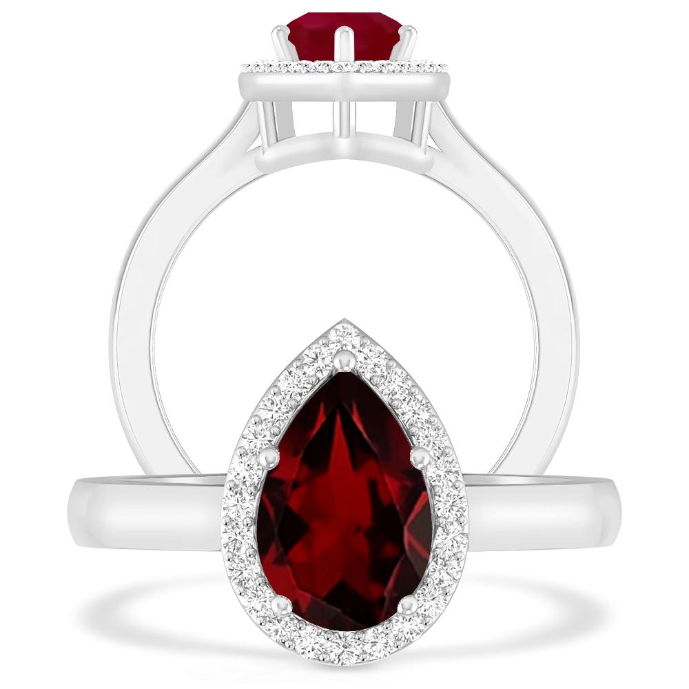 White Gold - Garnet