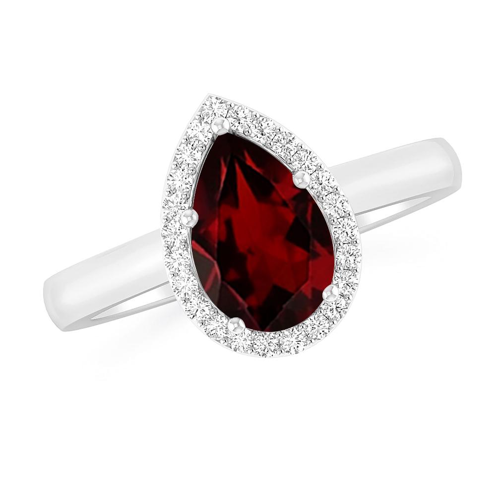 White Gold - Garnet