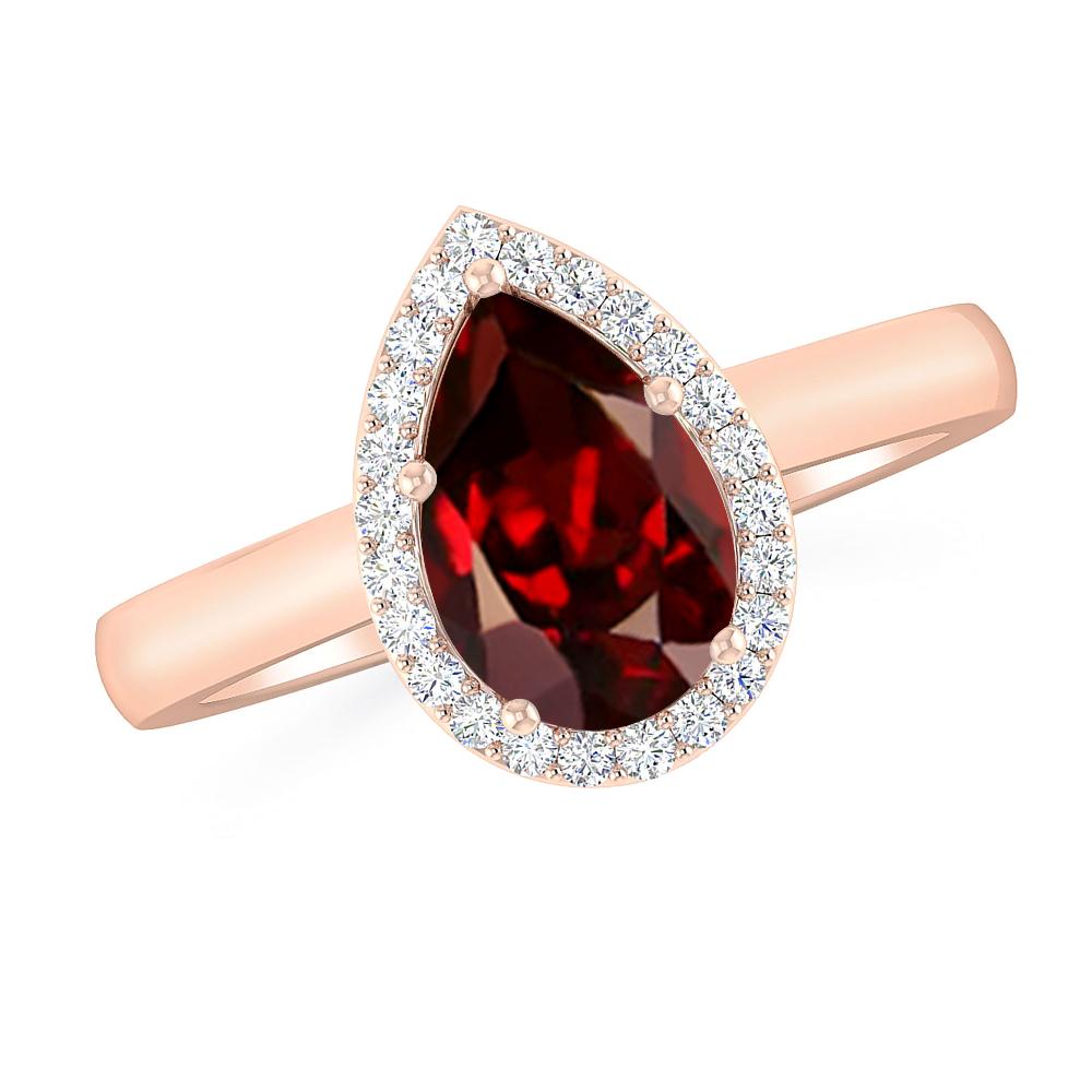 Rose Gold - Garnet