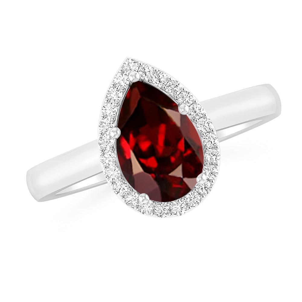 White Gold - Garnet