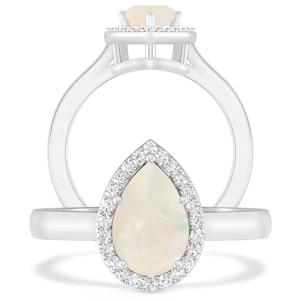 White Gold - Opal