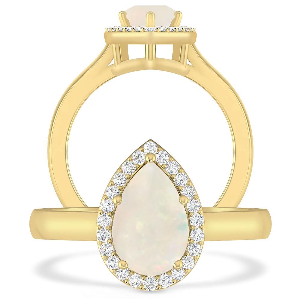 Yellow Gold - Opal
